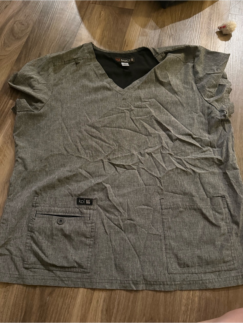 Grey KOI basics scrub top